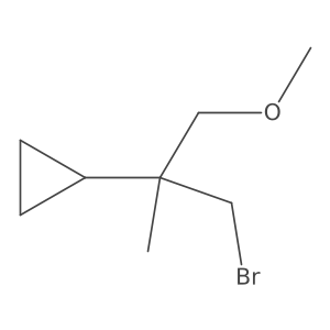 (1-Bromo-3-methoxy-2-methylpropan-2-yl)cyclopropane Structure