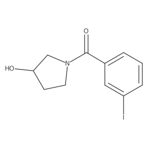 (3R)-1-(3-Iodobenzoyl)pyrrolidin-3-ol Structure