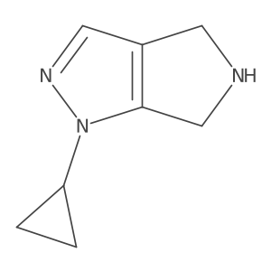 1-cyclopropyl-1H,4H,5H,6H-pyrrolo[3,4-c]pyrazole Structure