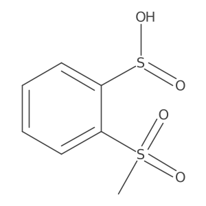2-Methylsulfonylbenzenesulfinic acid结构式