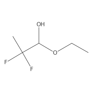 1-Ethoxy-2,2-difluoro-1-propanol Structure