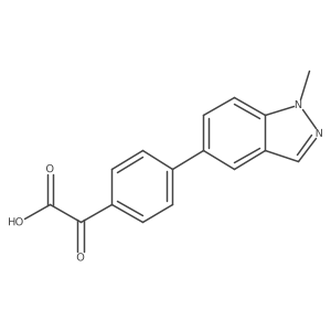 2-[4-(1-Methylindazol-5-yl)phenyl]-2-oxoacetic acid Structure