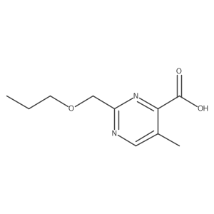 5-Methyl-2-(propoxymethyl)pyrimidine-4-carboxylic acid Structure