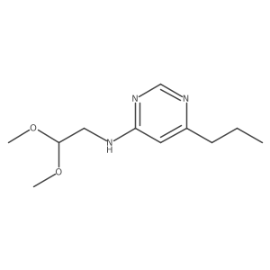 N-(2,2-dimethoxyethyl)-6-propylpyrimidin-4-amine结构式