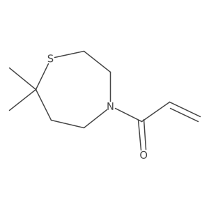 1-(7,7-Dimethyl-1,4-thiazepan-4-yl)prop-2-en-1-one结构式