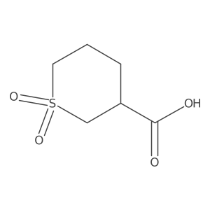 (S)-Tetrahydro-2H-thiopyran-3-carboxylic acid 1,1-dioxide Structure