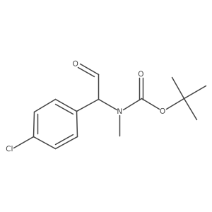 tert-butyl N-[1-(4-chlorophenyl)-2-oxoethyl]-N-methylcarbamate Structure