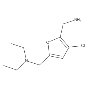 2,5-Furandimethanamine, 3-chloro-N5,N5-diethyl-结构式