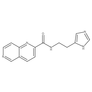N-[2-(1H-imidazol-4-yl)ethyl]-1,6-naphthyridine-2-carboxamide Structure