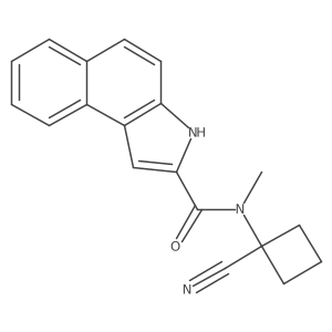 N-(1-cyanocyclobutyl)-N-methyl-3H-benzo[e]indole-2-carboxamide结构式