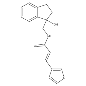 (E)-3-(furan-3-yl)-N-((1-hydroxy-2,3-dihydro-1H-inden-1-yl)methyl)acrylamide Structure