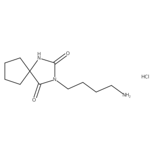 3-(4-Aminobutyl)-1,3-diazaspiro[4.4]nonane-2,4-dione hydrochloride Structure