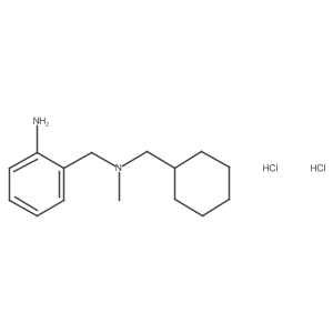 2-{[(Cyclohexylmethyl)(methyl)amino]methyl}aniline dihydrochloride结构式