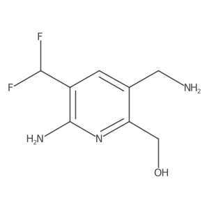(6-Amino-3-(aminomethyl)-5-(difluoromethyl)pyridin-2-yl)methanol Structure