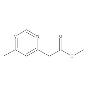 Methyl 4-methylpyrimidine-6-acetate结构式