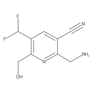 2-(Aminomethyl)-3-cyano-5-(difluoromethyl)pyridine-6-methanol Structure