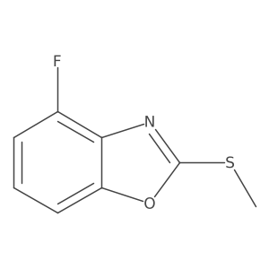 4-Fluoro-2-(methylthio)benzo[d]oxazole结构式