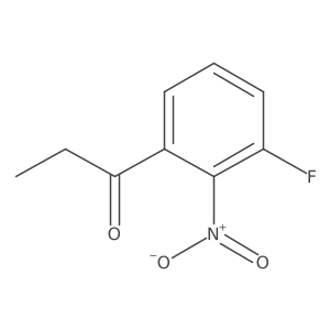 1-(3-Fluoro-2-nitrophenyl)propan-1-one结构式