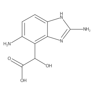 Nc1nc2c(C(O)C(=O)O)c(N)ccc2[nH]1结构式