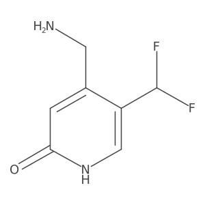 4-(Aminomethyl)-5-(difluoromethyl)pyridin-2-ol结构式