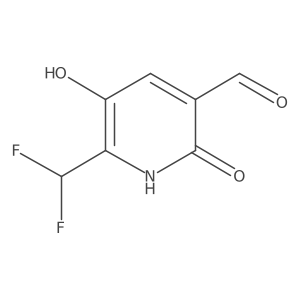 2-(Difluoromethyl)-3,6-dihydroxypyridine-5-carboxaldehyde Structure