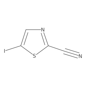 5-Iodothiazole-2-carbonitrile结构式