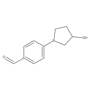4-[(3S)-3-hydroxypyrrolidin-1-yl]benzaldehyde Structure