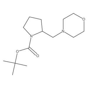 tert-Butyl2-(morpholinomethyl)pyrrolidine-1-carboxylate结构式