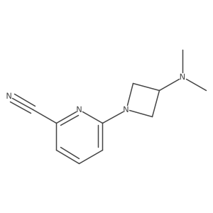 6-[3-(Dimethylamino)-1-azetidinyl]-2-pyridinecarbonitrile Structure