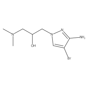 1-(3-amino-4-bromo-1H-pyrazol-1-yl)-3-(dimethylamino)propan-2-ol Structure