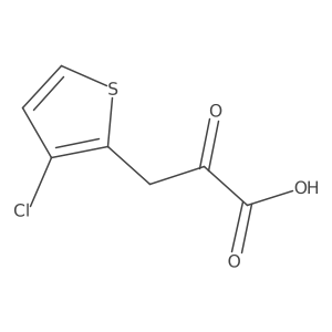 3-(3-Chlorothiophen-2-yl)-2-oxopropanoic acid结构式