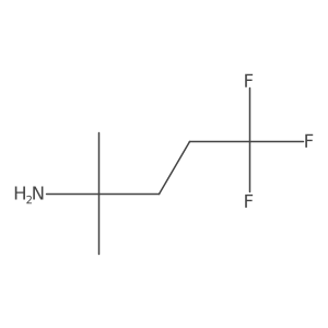 5,5,5-Trifluoro-2-methylpentan-2-amine结构式