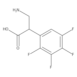 3-Amino-2-(2,3,4,5-tetrafluorophenyl)propanoic acid Structure