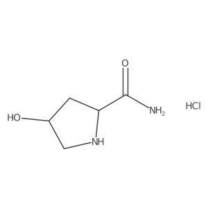 4-Hydroxypyrrolidine-2-carboxamide hydrochloride Structure
