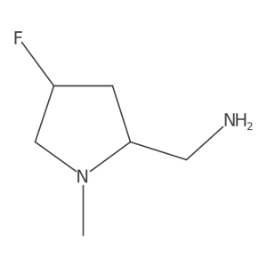[(2s,4s)-4-Fluoro-1-methylpyrrolidin-2-yl]methanamine结构式