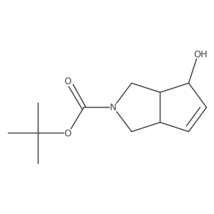 tert-Butyl 4-hydroxy-3,3a,4,6a-tetrahydrocyclopenta[c]pyrrole-2(1H)-carboxylate Structure