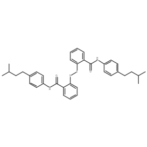 2,2'-Dithiobis(N-(4-(3-methylbutyl)phenyl)benzamide) Structure