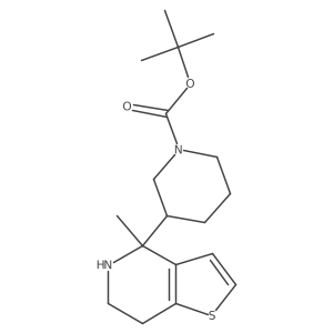 tert-butyl 3-{4-methyl-4H,5H,6H,7H-thieno[3,2-c]pyridin-4-yl}piperidine-1-carboxylate结构式