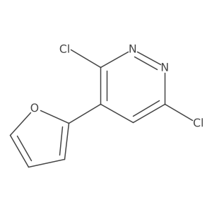 3,6-Dichloro-4-(furan-2-yl)-pyridazine结构式