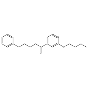 2-(2-methoxyethoxy)-N-(3-phenylpropyl)isonicotinamide Structure