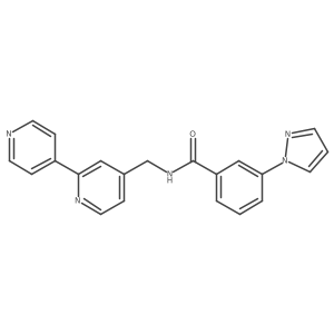 N-([2,4'-bipyridin]-4-ylmethyl)-3-(1H-pyrazol-1-yl)benzamide Structure