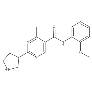 N-(2-Methoxyphenyl)-4-methyl-2-(pyrrolidin-3-YL)pyrimidine-5-carboxamide Structure