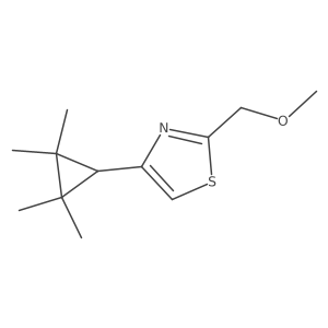 2-(Methoxymethyl)-4-(2,2,3,3-tetramethylcyclopropyl)-1,3-thiazole结构式