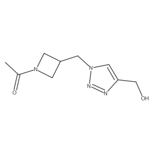 1-(3-((4-(hydroxymethyl)-1H-1,2,3-triazol-1-yl)methyl)azetidin-1-yl)ethan-1-one Structure