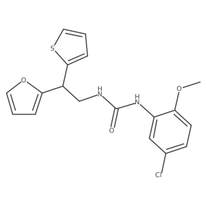 1-(5-Chloro-2-methoxyphenyl)-3-[2-(furan-2-yl)-2-(thiophen-2-yl)ethyl]urea Structure