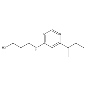 3-{[6-(Butan-2-yl)pyrimidin-4-yl]amino}propan-1-ol结构式