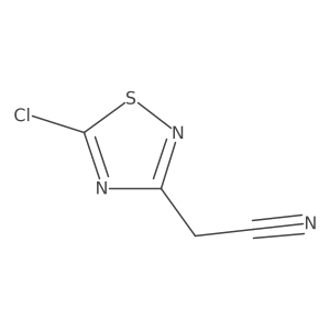 2-(5-Chloro-1,2,4-thiadiazol-3-yl)acetonitrile Structure