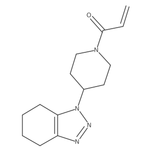 1-[4-(4,5,6,7-Tetrahydrobenzotriazol-1-yl)piperidin-1-yl]prop-2-en-1-one结构式