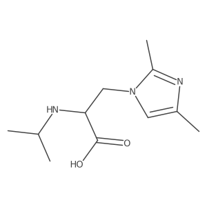 3-(2,4-dimethyl-1H-imidazol-1-yl)-2-[(propan-2-yl)amino]propanoic acid Structure