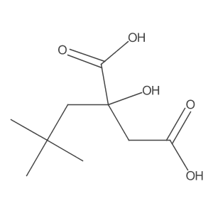 2-(2,2-Dimethylpropyl)-2-hydroxybutanedioic acid Structure